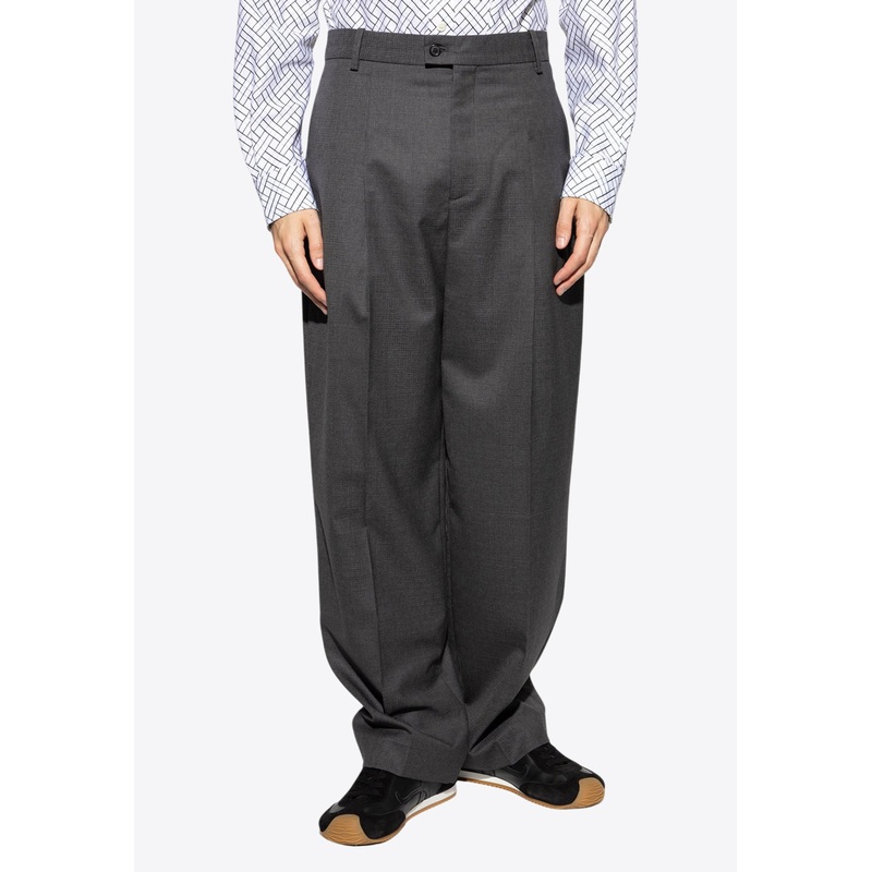 Wool Creased Pants Gray mrtwit_IT 38