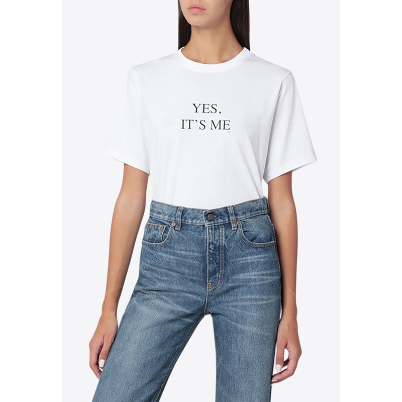 Yes It’s Me Printed T-shirt White wrtwstd_XS