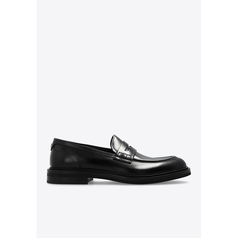 Altavilla Brushed Leather Loafers Black mshoeseu_EU 41