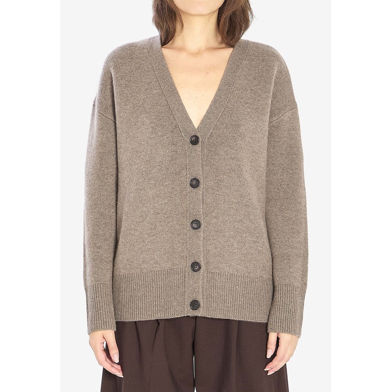 Amery Buttoned Cardigans Brown wrtwstd_1