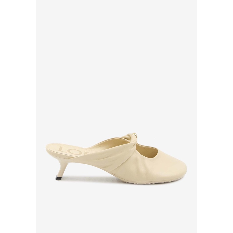 Anagram-Engraved Mules Beige wshoeseu_EU 36