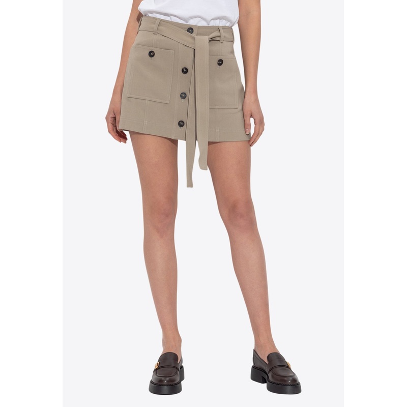 Belted Mini Skirt Sand wrtwit_IT 38