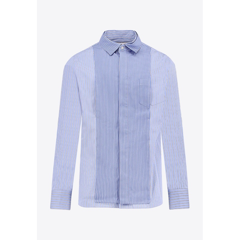 Striped Buttoned Shirt Light Blue mrtwstd_2