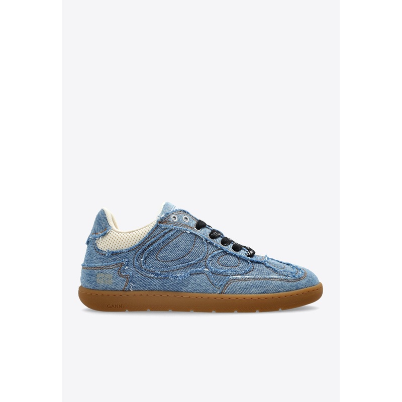 08 Denim Low-Top Sneakers Denim wshoeseu_EU 36