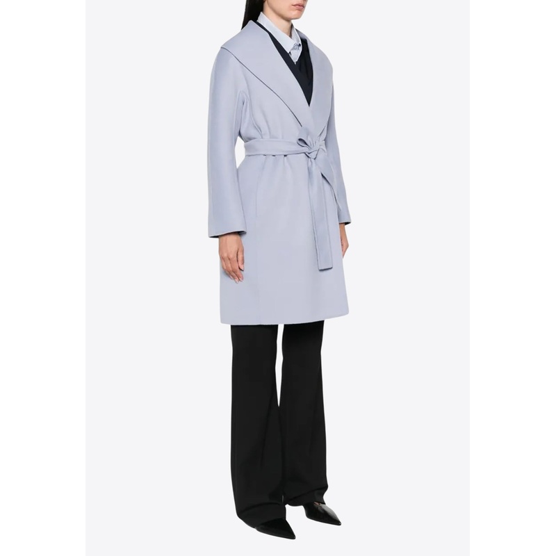 Messi Wrap Wool Coat Light Blue wrtwit_IT 36