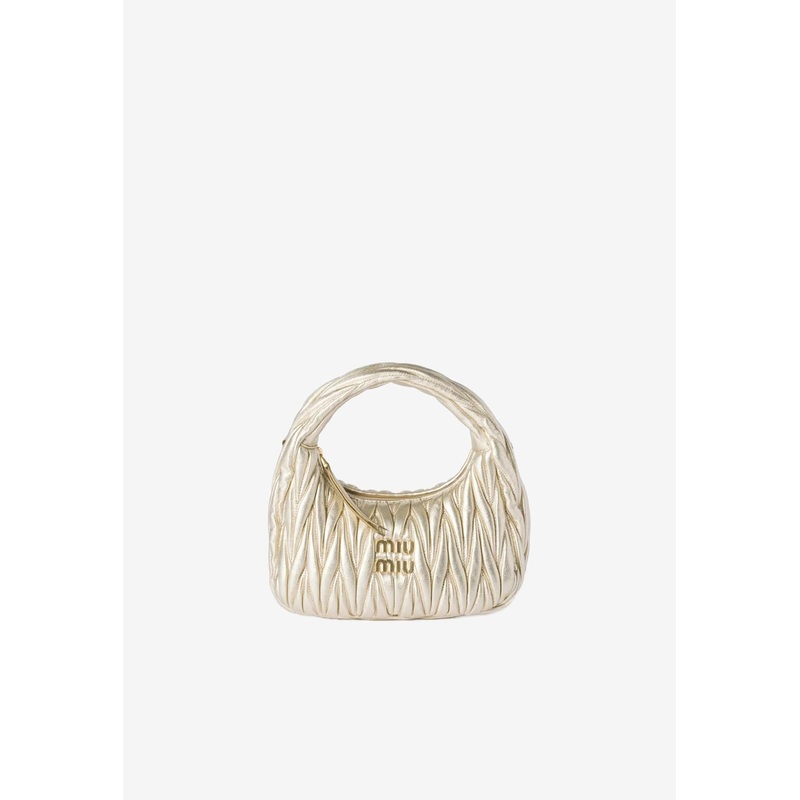 Wander Matelass Leather Top Handle Bag Gold Onesize