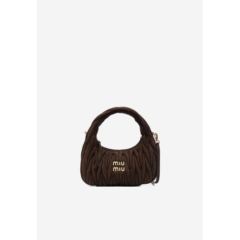 Wander Suede Top Handle Bag Brown Onesize