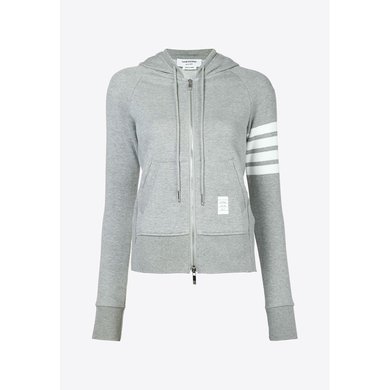 4-bar Stripes Zip-Up Hooded Sweatshirt Gray wrtwit_IT 36