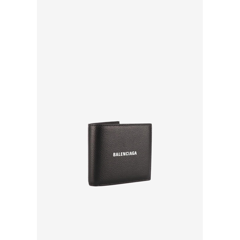 Cash Square Bi-Fold Leather Wallet Black Onesize