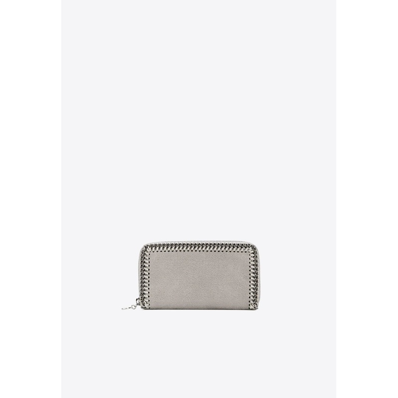 Falabella Zip-Around Continental Wallet Gray Onesize