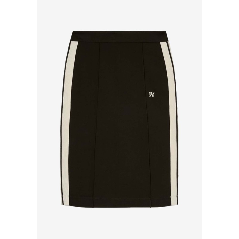 Side Stripe Monogram Pencil Skirt Black wrtwit_IT 38