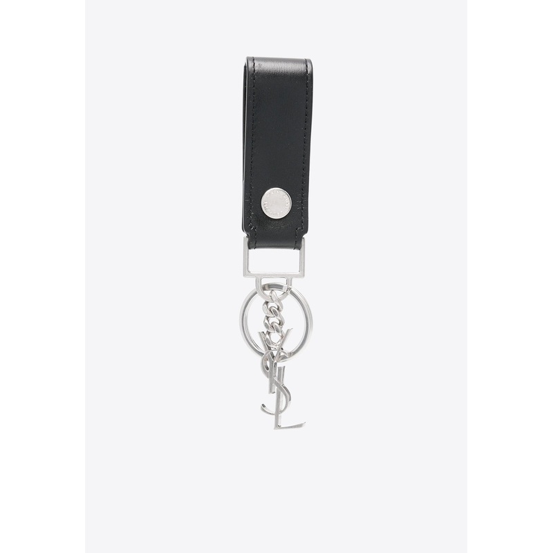 Cassandre Leather Keyring Black Onesize