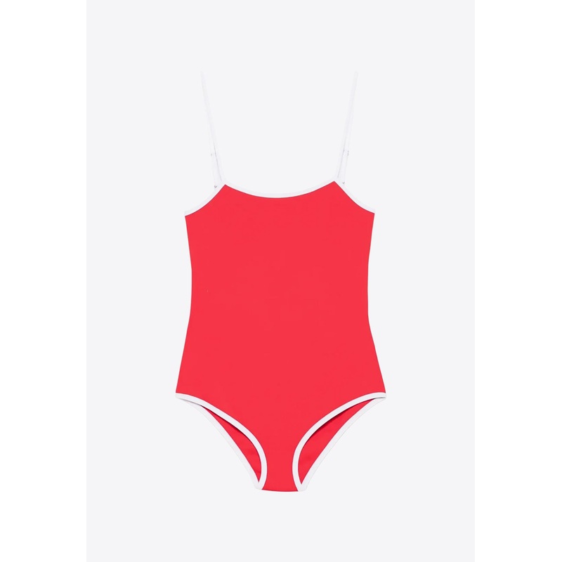 Cut-Out One-Piece Swimsuit Red wrtwit_IT 40