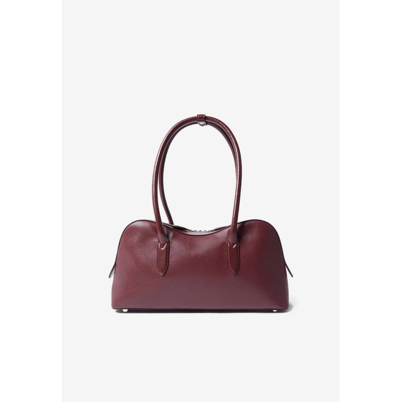 Ryder Faux Leather Shoulder Bag Burgundy Onesize
