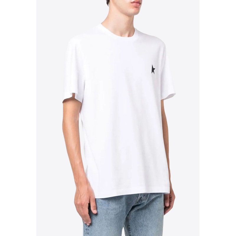 Star Logo Print T-shirt White mrtwstd_XS