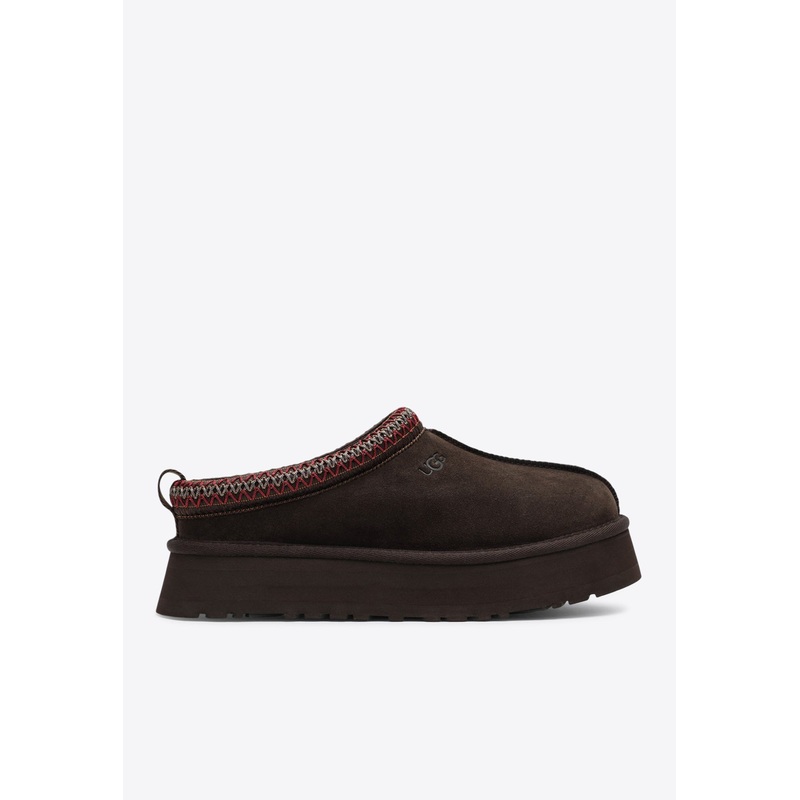 Tazz II Suede Flatform Mules Brown wshoesus_US 5