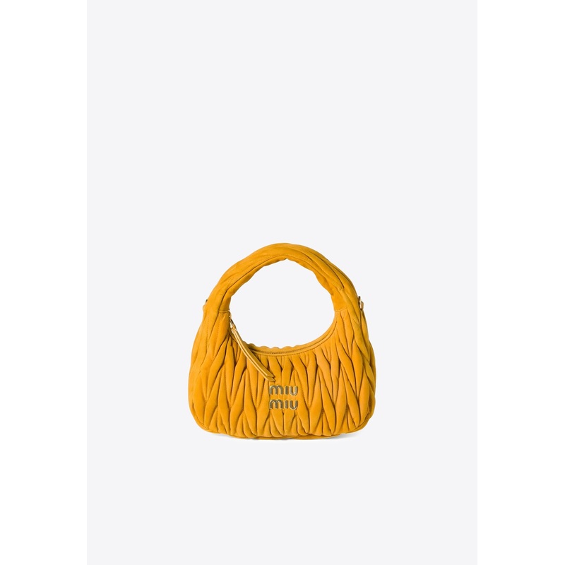 Wander Matelass Suede Top Handle Bag Yellow Onesize