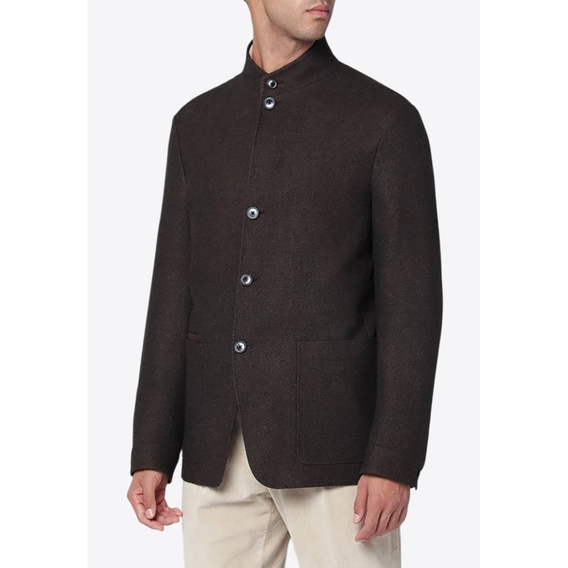 Wool Buttoned Jacket Brown mrtwit_IT 48