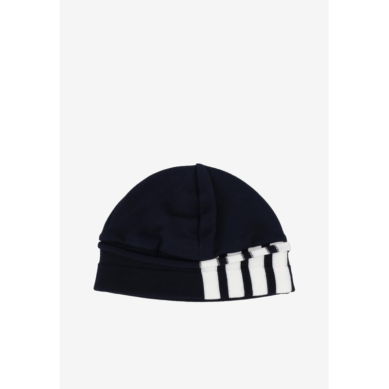 4-bar Stripes Beanie Navy Onesize