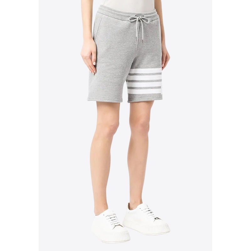 4-bar Stripes Loopback Track Shorts Gray wrtwit_IT 38