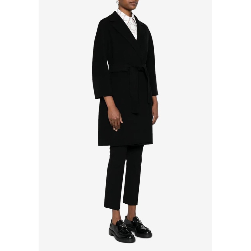 Arona Wool Belted Coat Black wrtwit_IT 36