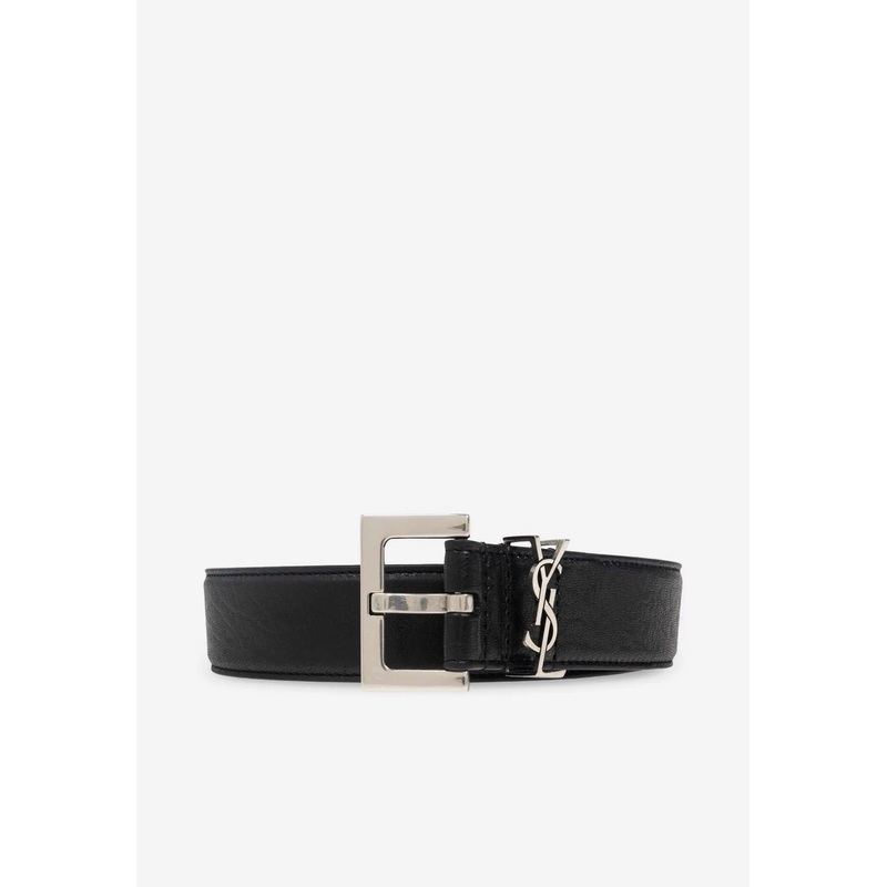 Cassandre Belt in Calf Leather Black 75