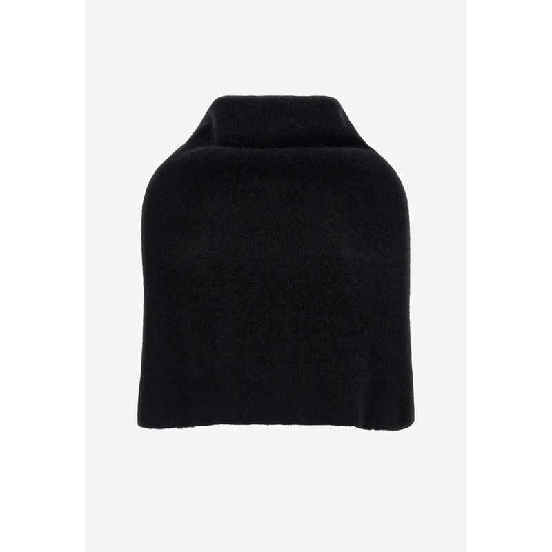 Runway Knitted Alpaca Cowl Black Onesize
