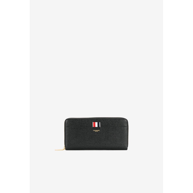 Signature Loop Zip-Around Wallet Black Onesize