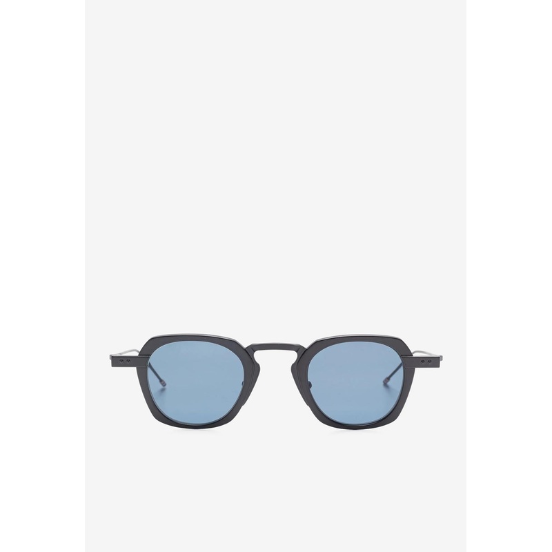 Signature Stripes Square Sunglasses Gray 39