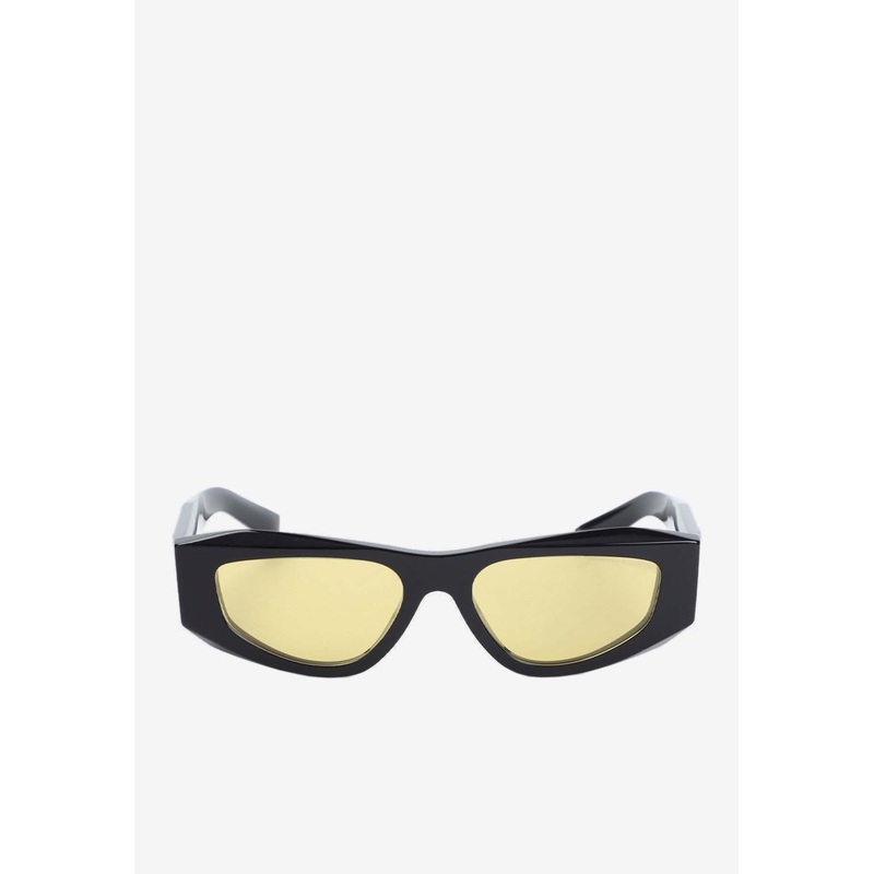 Symbole Rectangular Sunglasses Yellow Onesize