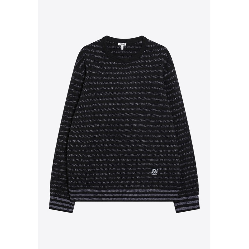 Anagram Striped Wool Sweater Blue mrtwstd_L