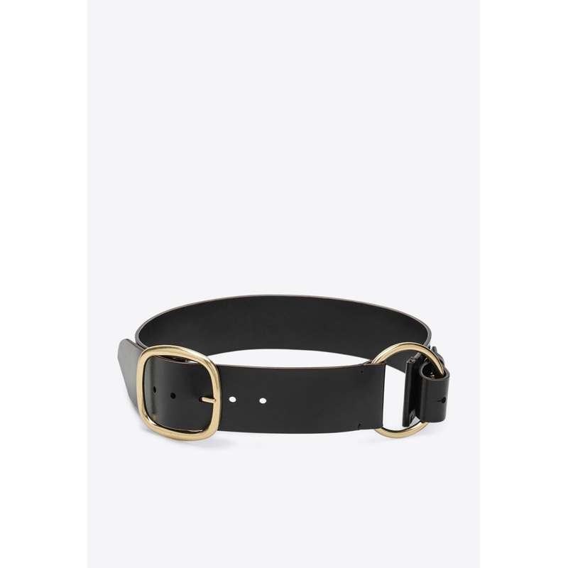 Anita Leather Belt Black S
