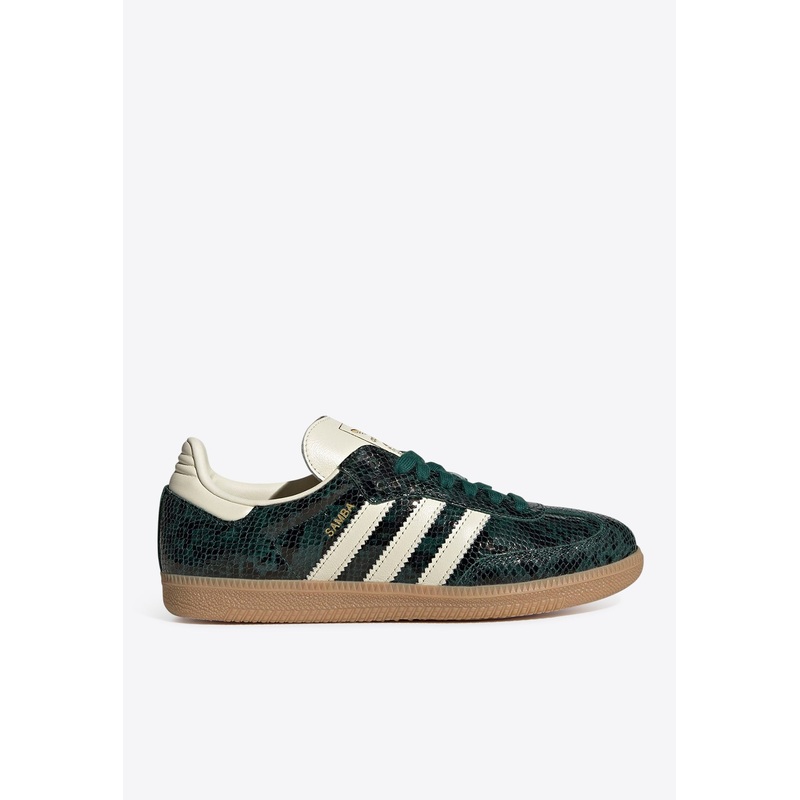 Samba OG Snake Print Low-Top Sneakers Green ushoesadiuk_UK 3.5