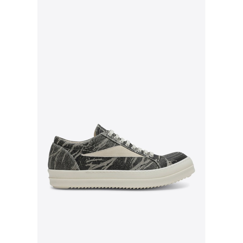 Vintage Denim Low-Top Sneakers Gray mshoeseu_EU 40