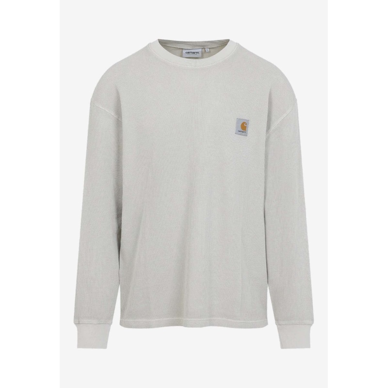 Vista Waffle Long-Sleeved T-shirt Fleur de Sel mrtwstd_S