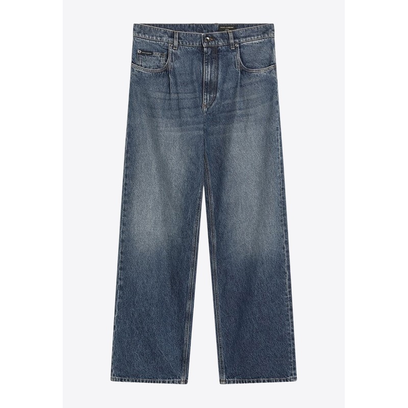 Washed Over Straight Jeans Blue mrtwit_IT 46