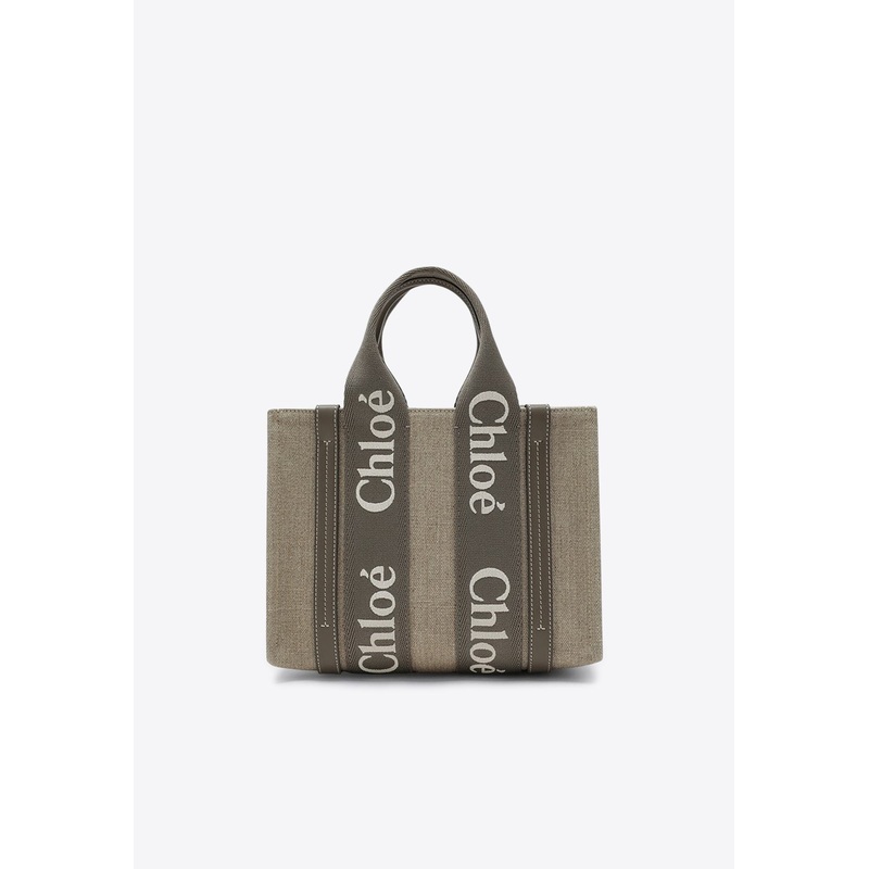 Woody Canvas Tote Bag Gray Onesize