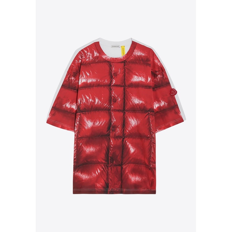 X A$Ap Rocky Digital Quilting Print T-shirt Red mrtwstd_M