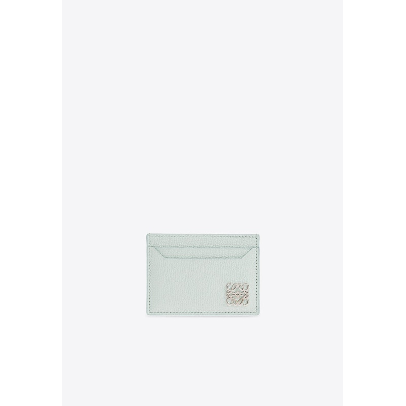 Anagram Grained Leather Cardholder Light Blue Onesize