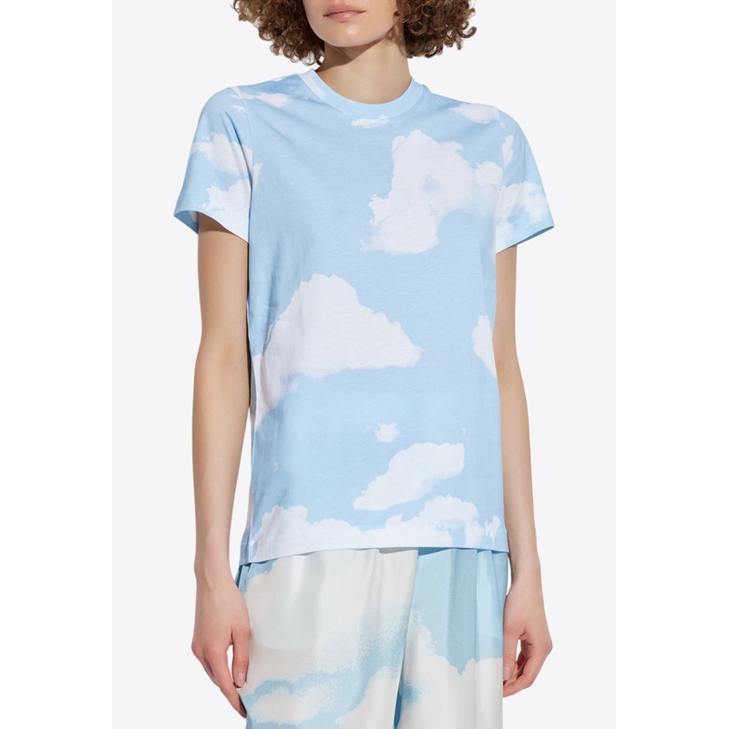 Archive Cloud Print T-shirt Light Blue wrtwstd_XS