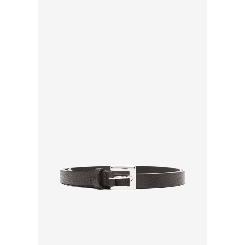 Bobelt Leather Thin Belt Dark Brown S