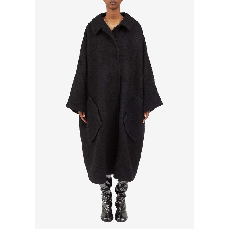 Boucl Oversized Coat Black wrtwit_IT 36
