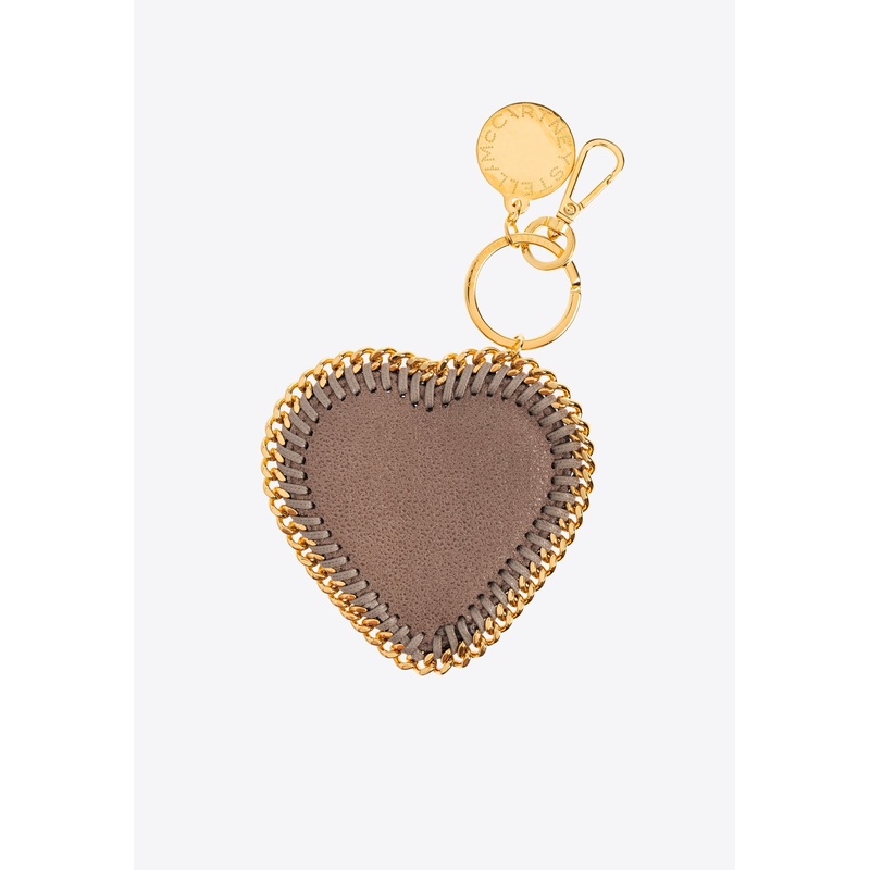 Heart-Shaped Chain Keyring Gold Onesize
