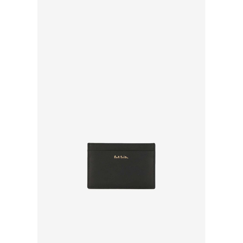 Signature Stripe Cardholder Black Onesize