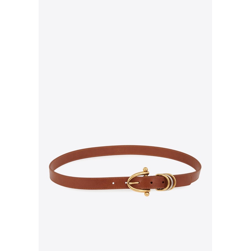 Bracelet Calf Leather Belt Brown L