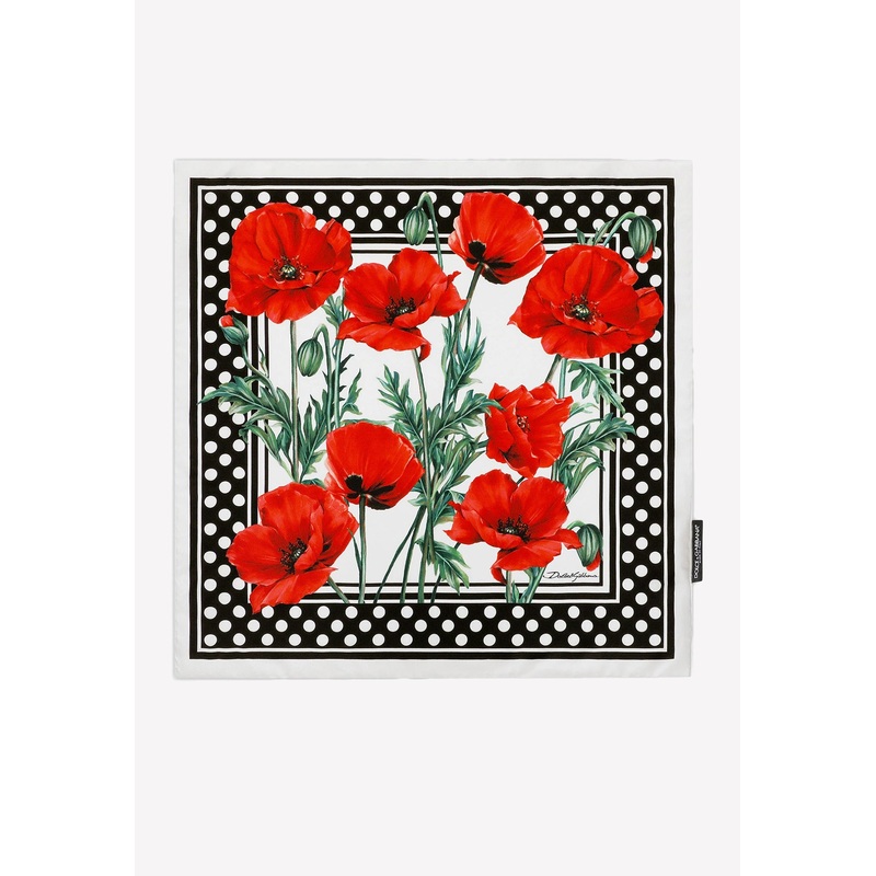 Carnation-Print Twill Band Multicolor Onesize