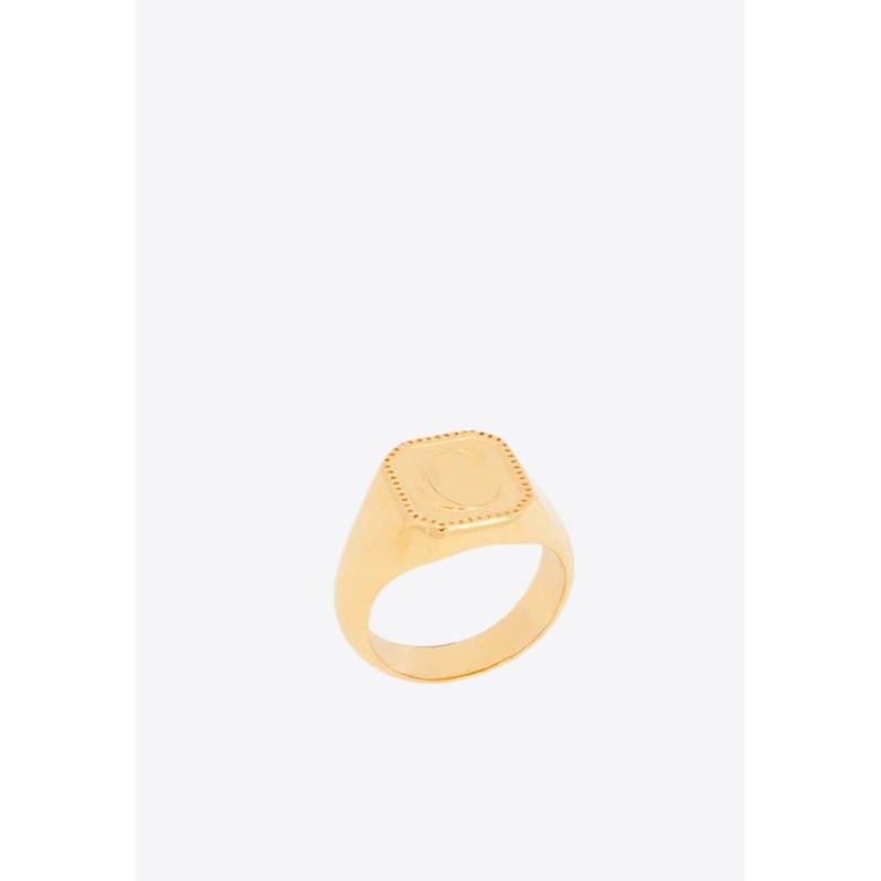 Charms Logo Engraved Ring Gold FR 54