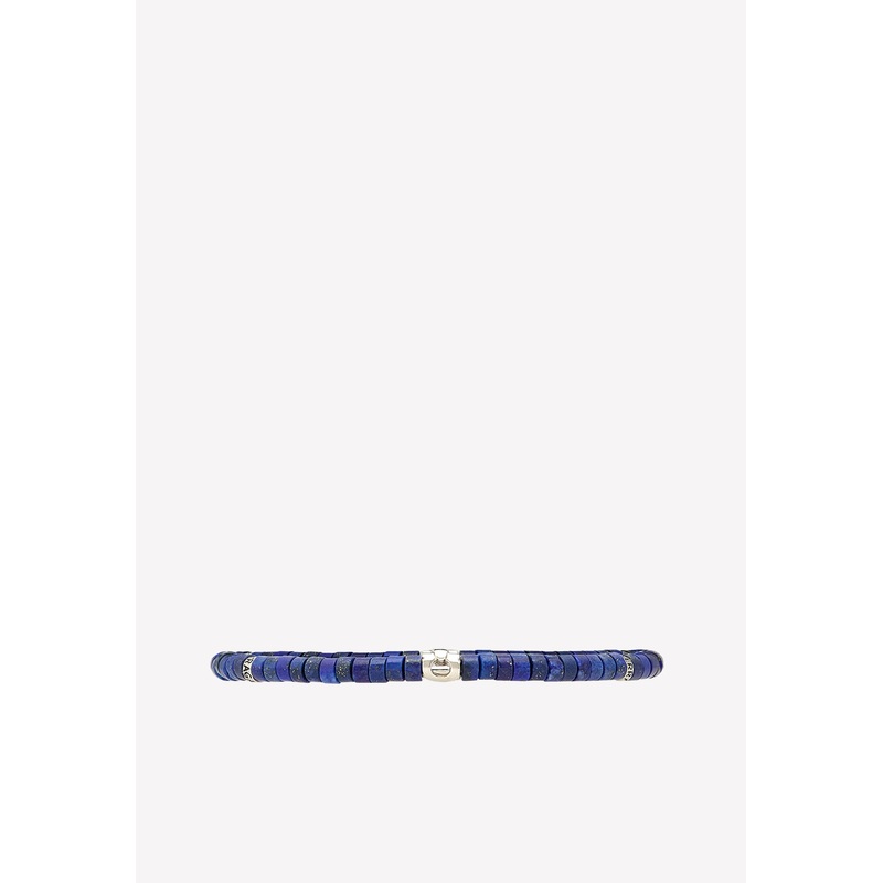 Medium Lapis Lazuli Boho Bracelet Blue Onesize