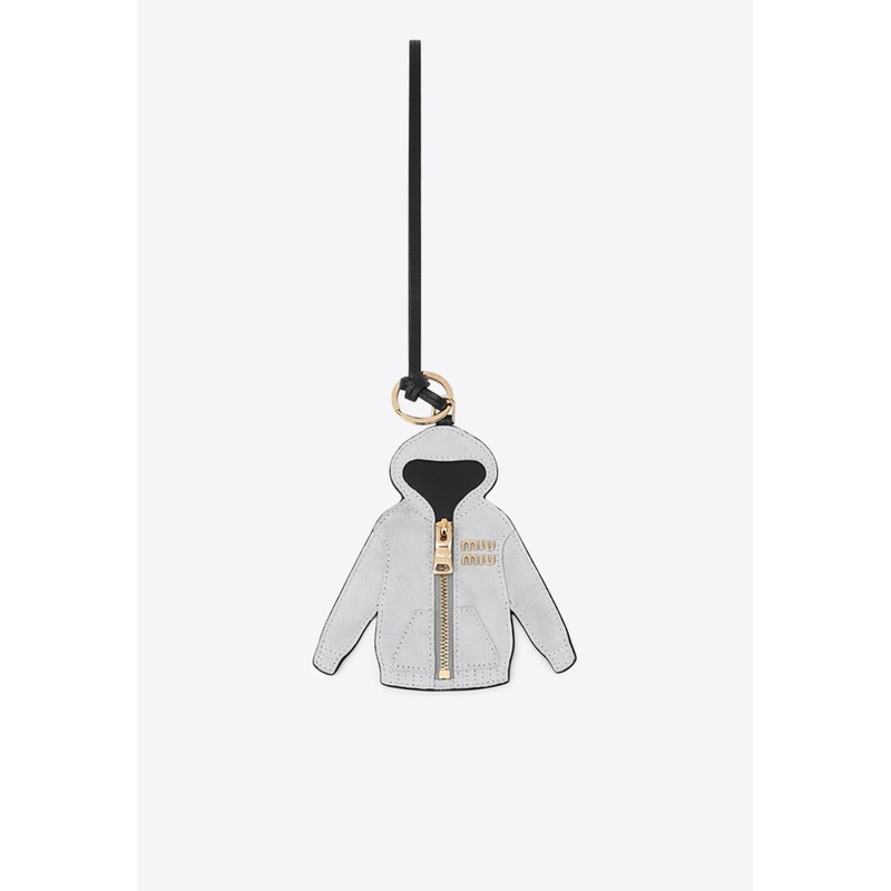 Trick Leather Hoodie Keyring Gray Onesize