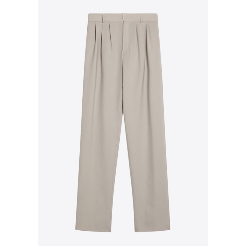 Wool Tailored Pants Beige wrtwfr_FR 36